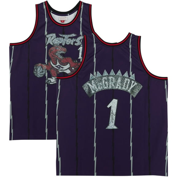 Tracy McGrady Toronto Raptors Autographed Purple Mitchell & Ness 75th Anniversary Swingman Jersey - Fanatics Authentic Certified