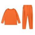 thumbnail image 2 of Aueoeo Women's 2 Piece Set Sweatshirt Casual Travel Outfits Loungewear Wide Leg Tracksuit Cozy Sweatsuits Fashion Matching Set, 2 of 6