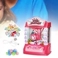 thumbnail image 1 of Máquina dispensadora de dulces con garra, juguetes electrónicos pequeños, regalos de cumpleaños, Mini máquina expendedora para niños pequeños, , Rosa Rosa 20 Muñecas, 1 of 9