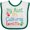 White and Green, variant on Inktastic My Aunt in California Loves Me Boys or Girls Baby Bib
