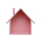 thumbnail image 1 of EeaseMX Estante de pared pequeño en forma de casa, de madera, para almacenamiento en la pared, organizador, expositor para dormitorio, sala de estar, cocina y oficina (rosa), 1 of 7