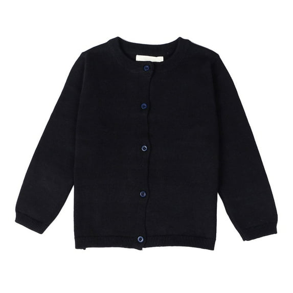 Xinhuaya Toddler Little Girl Boy Cardigan Sweater Child Baby Button Knit Uniform Knit Coat Tops 1-7 Years
