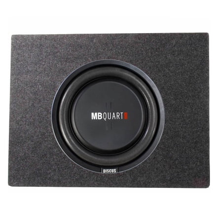 MB Quart 400 Watt 12 Inch Shallow Subwoofer   Q Power Slim Sub Car Box Enclosure