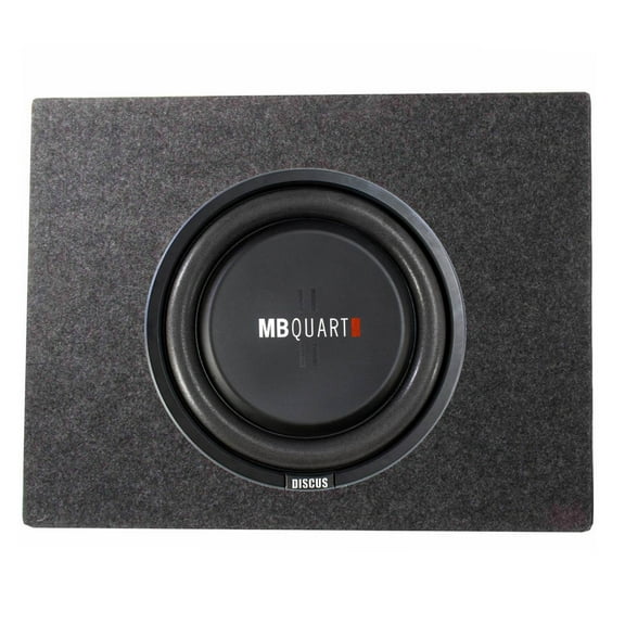 MB Quart 400 Watt 12 Inch Shallow Subwoofer   Q Power Slim Sub Car Box Enclosure