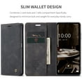 thumbnail image 3 of Dteck Samsung Galaxy A13 5G case Vintage PU Leather Wallet Case TPU Bumper [Card Slots] [Hands-Free Kickstand] [Magnetic Closure] Shockproof Flip Folio Case for Samsung Galaxy A13 5G,Black, 3 of 8