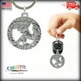 thumbnail image 3 of Dragon Walking In Runes Keychain, G010KC, 1 3/4 inch, Pewter, Key Fob, Key Ring, Keys, Zipper Pull, Luggage Tag, Backpack, Over 300 Keychain Designs, Handmade in the USA, 100% American Made, 3 of 6