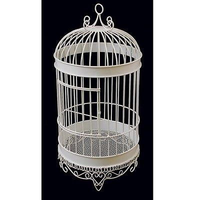 White Metal Wedding Bird Cage Display 20 1 2 Inch Walmart Com