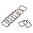 thumbnail image 4 of Uxcell Metal Rectangle Buckles 25x16mm Inside Dimension for Bags Belts DIY Accessories Silver Tone, 20pcs, 4 of 5