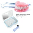 thumbnail image 6 of ANGGREK Denture Bath Box, Denture Cup, Denture Case Lid, Denture Bath Box False Teeth Storage Box With Mirror And Cleaning Brush, 6 of 8