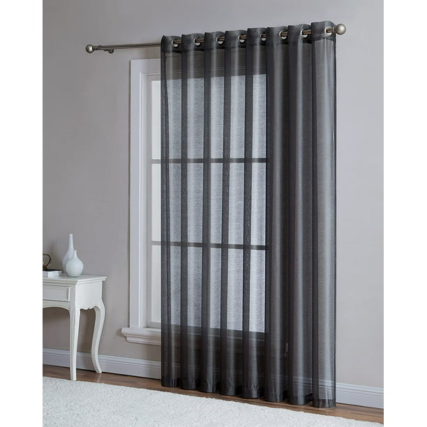 Wide Patio Curtain Panel, 102 Inch Long Shower Curtain