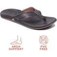 thumbnail image 4 of REEF MEN'S J-BAY III PREMIUM LEATHER SANDALS FLIP FLOP sz 6 M NOCHE, 4 of 6