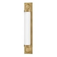 thumbnail image 3 of Baylor - Light Heritage Brass Brass Traditional - LED Steel Wall Sconce, 3 of 11