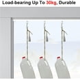 thumbnail image 4 of GXCZ Ceiling Mounted Curtain Rail Track, Aluminum Sliding Curtain Track Set For Curtains, RV, Closet, Room Divider(White,500cm/4 * 125cm), 4 of 7