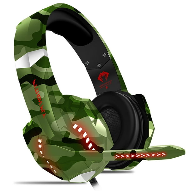 Over Ear Gaming Cool Gamer Headphs Headphs for Green