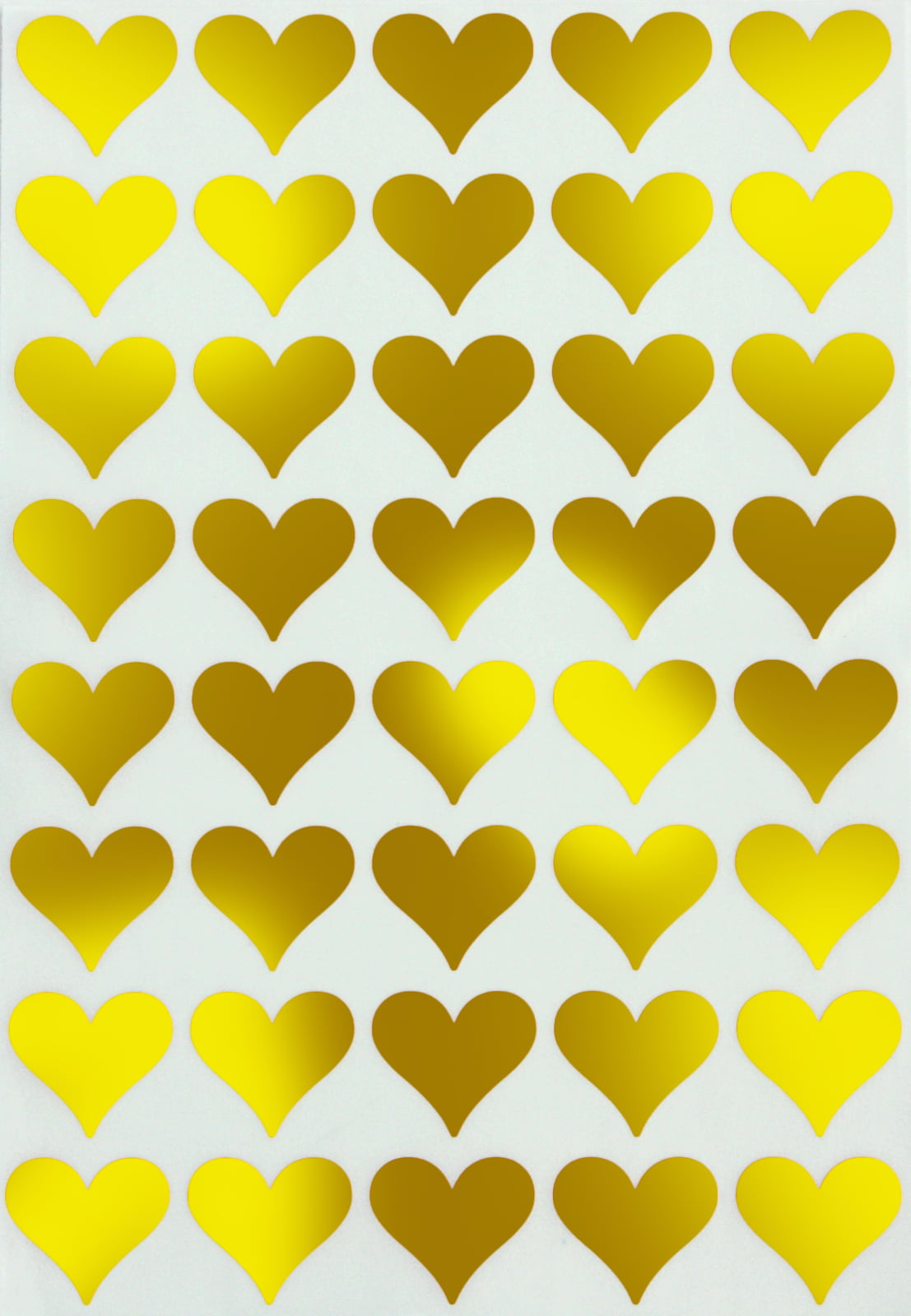 Heart Shape Envelope Stickers  Golden Heart Shaped Stickers - 240pcs Heart  Sticker - Aliexpress