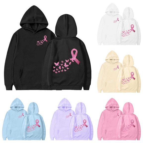 LIIPEE Fashion Butterfly Graphic Hoodie For Girls Long Sleeve Hooded Sweatshirt With Pockets Kids Cute Casual Pullover,9-10 Years