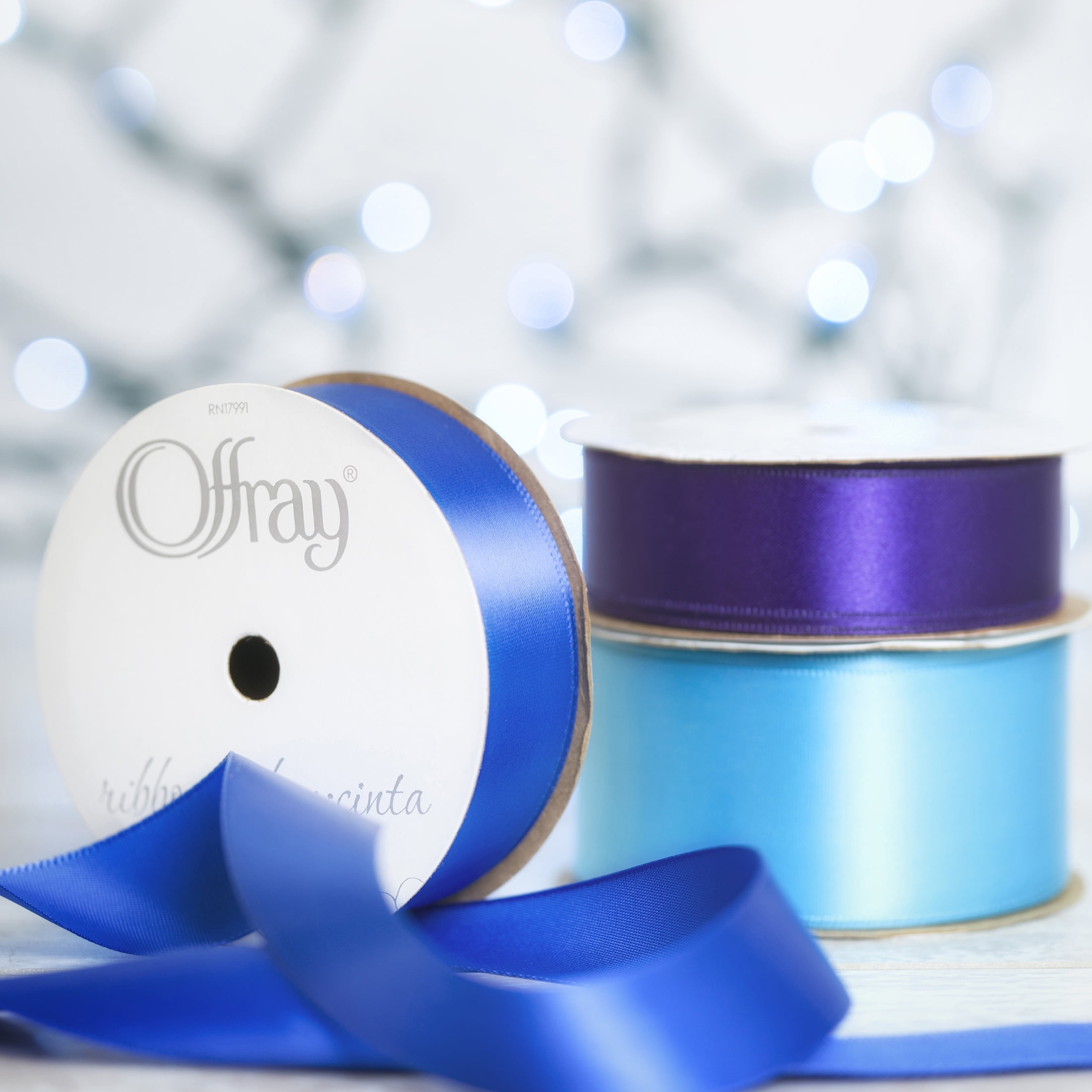 Offray Ribbon, Royal Blue 1 1/2 inch Wired Edge Woven Ribbon for Crafts,  Gifting, and Wedding, 9 feet - DroneUp Delivery