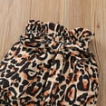 thumbnail image 6 of Dooleck the Princess Has Arrived Outfit Ruffle Bodysuit Leopard Shorts Summer Clothes, 6 of 7