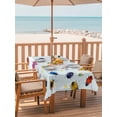 thumbnail image 2 of Outdoor Tablecloths with Umbrella Hole & Zipper, Cute Butterfly Dragonfly 60 x102 Inch Rectangle Tablecloths, Farmhouse Botanical Floral Blue Waterproof Table Cloth, Patio/Pool/Picnic Table Covers, 2 of 8