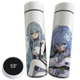 thumbnail image 4 of Taza de acero inoxidable portátil con aislamiento de temperatura y pantalla, de gran capacidad, inteligente, con bonitos dibujos animados de Neon Genesis Evangelion, 4 of 6