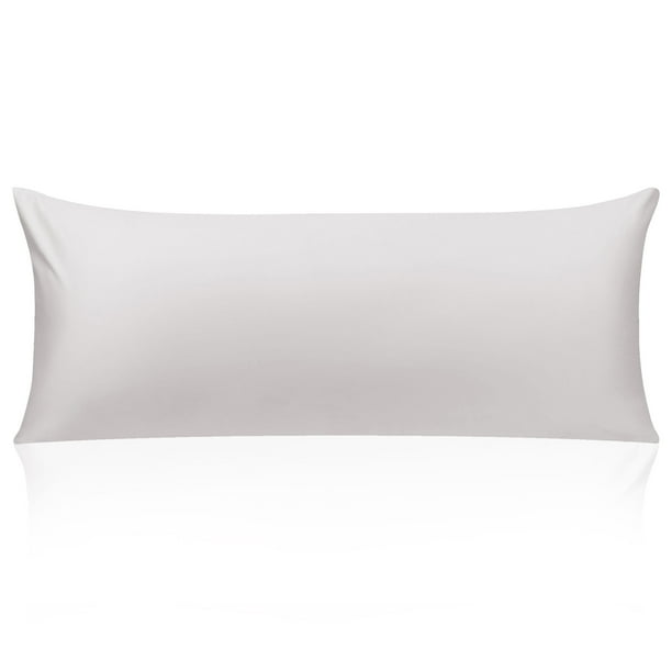 PiccoCasa Egyptian Cotton Body Pillowcase Zippered Long Pillow Cover