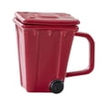 thumbnail image 2 of Taza de café taza diaria taza de té de agua taza matutina con tapa cubierta de agua en tazas para pastillas para el desayuno de jugo de fiesta café Rojo, 2 of 8