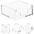 thumbnail image 3 of Desktop Tissue Box Clear Acrylic Napkin Holder for Kitchen Hotel Dining Table, 3 of 8