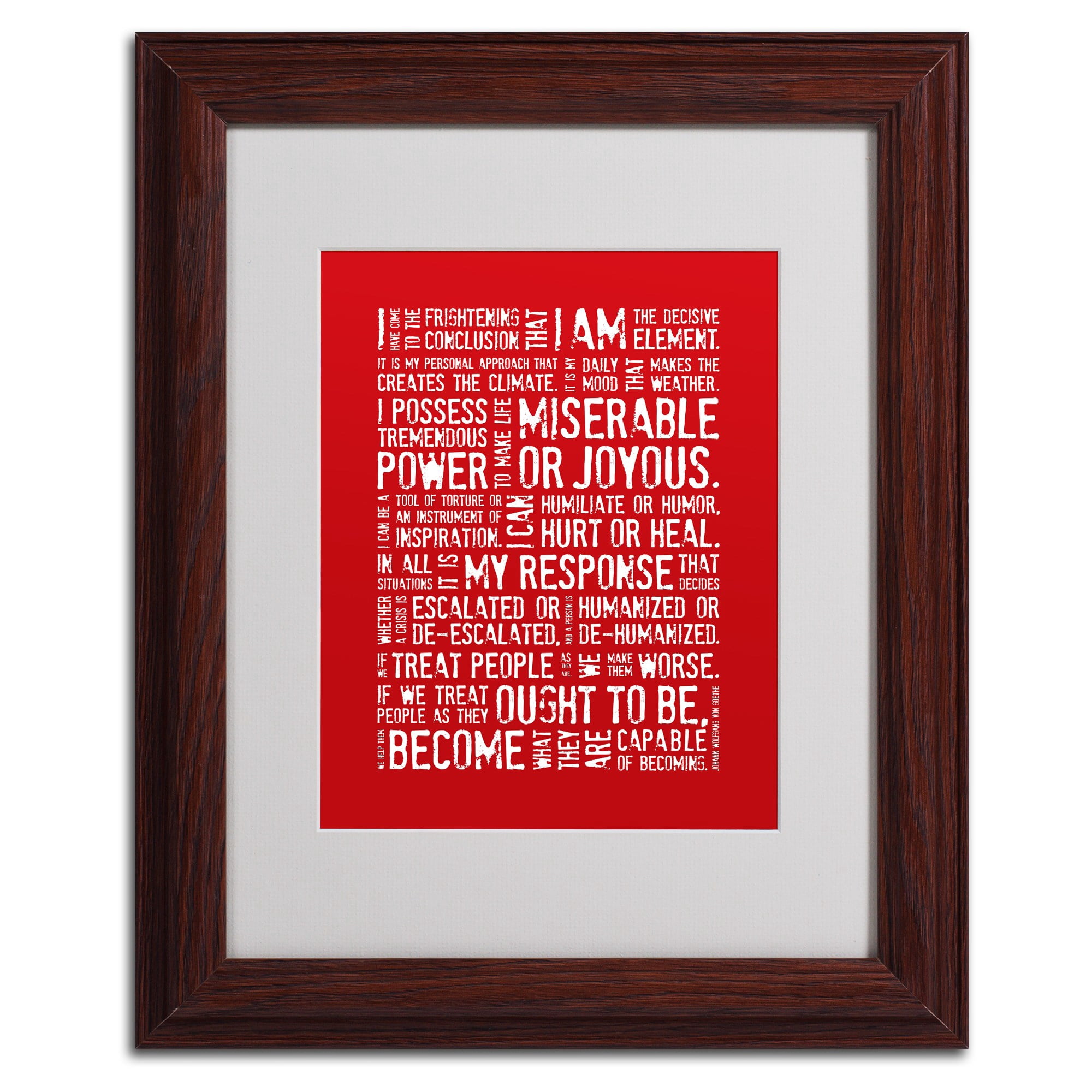 Trademark Fine Art 'Decisive Elements' 16' x 20' Wood Frame Art