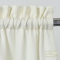 thumbnail image 4 of Curtain Valance,Waffle Weave Waterproof Window Valance for Bathroom,Rod Pocket Tailored Kitchen Valance Curtain Cafe Curtains, 4 of 7