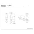 thumbnail image 2 of Kingston Brass KS1108AX Heritage Basin Tap Faucet, Brushed Nickel, 2 of 2
