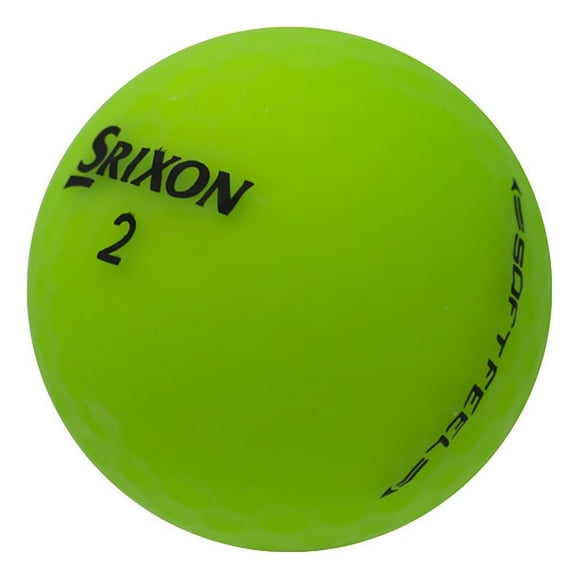 Pre-Owned Srixon Soft Feel Matte Green Golf Balls, Mint / AAAAA Condition, 12 Count, by Reload