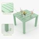 thumbnail image 5 of Conjunto de Comedor Moderno para jardín, Compuesto por 1 Mesa y 2 sillas, un Conjunto de Comedor Minimalista de Dos plazas Adecuado para comedores, Jardines o Balcones (Verde Claro)., 5 of 7