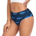 thumbnail image 2 of Balery Cute Shark Ropa Interior de Algodón para Mujer con Dibujo – Braguitas Cómodas y Elásticas, Estilo Clásico-4X-Large, 2 of 6