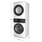 Electrolux 300 Series Gas Dryer Laundry Tower With Smartboost Technology, LuxCare Plus Wash System White ELTG7300AW