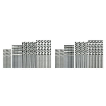 

80 Pieces 0.5mm-2.0mm Straight Mini Drill Bit Set Mini Small Drill Bits Full-Ground HSS Twist Drill for Dil