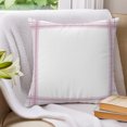 thumbnail image 3 of Pillow Covers 26x26 Set of 2, Modern Minimalist Styles Throw Pillow Covers Decorative Couch Cushion Cover, Rose Grid Lines Pattern Microfiber Soft Square Pillowcases for Bedroom Living Room Sofa, 3 of 9