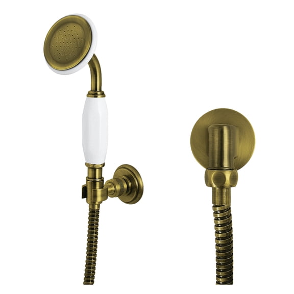Kingston Brass KX1063SE Victorian Hand Shower Kit, Antique Brass