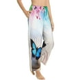 thumbnail image 2 of Daiia Butterfly In Blossoms Zen Women's Sleep Pant with Pockets and Drawstring,Pajama Pants-XX-Large, 2 of 9