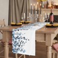 thumbnail image 2 of Blue Eucalyptus Leaves 48 Inch Table Runner, Watercolor Summer Botanical Farmhouse Dresser Scarf Cotton & Linen Tablerunner for Dining/Kitchen Island/Holiday Party Décor 13" x 48", 2 of 9