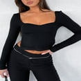 thumbnail image 3 of Haut Court Fendu Uni Mode Urbaine pour Femmes, 3 of 7