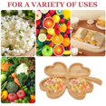 thumbnail image 6 of St. Patrick's Day Wooden Serving Tray, Four-Leaf Shaped Serving Platter, Shamrock-Shaped Charcuterie Board for Snack Dessert Dish Plate for Irish Holiday Gifts, 6 of 9