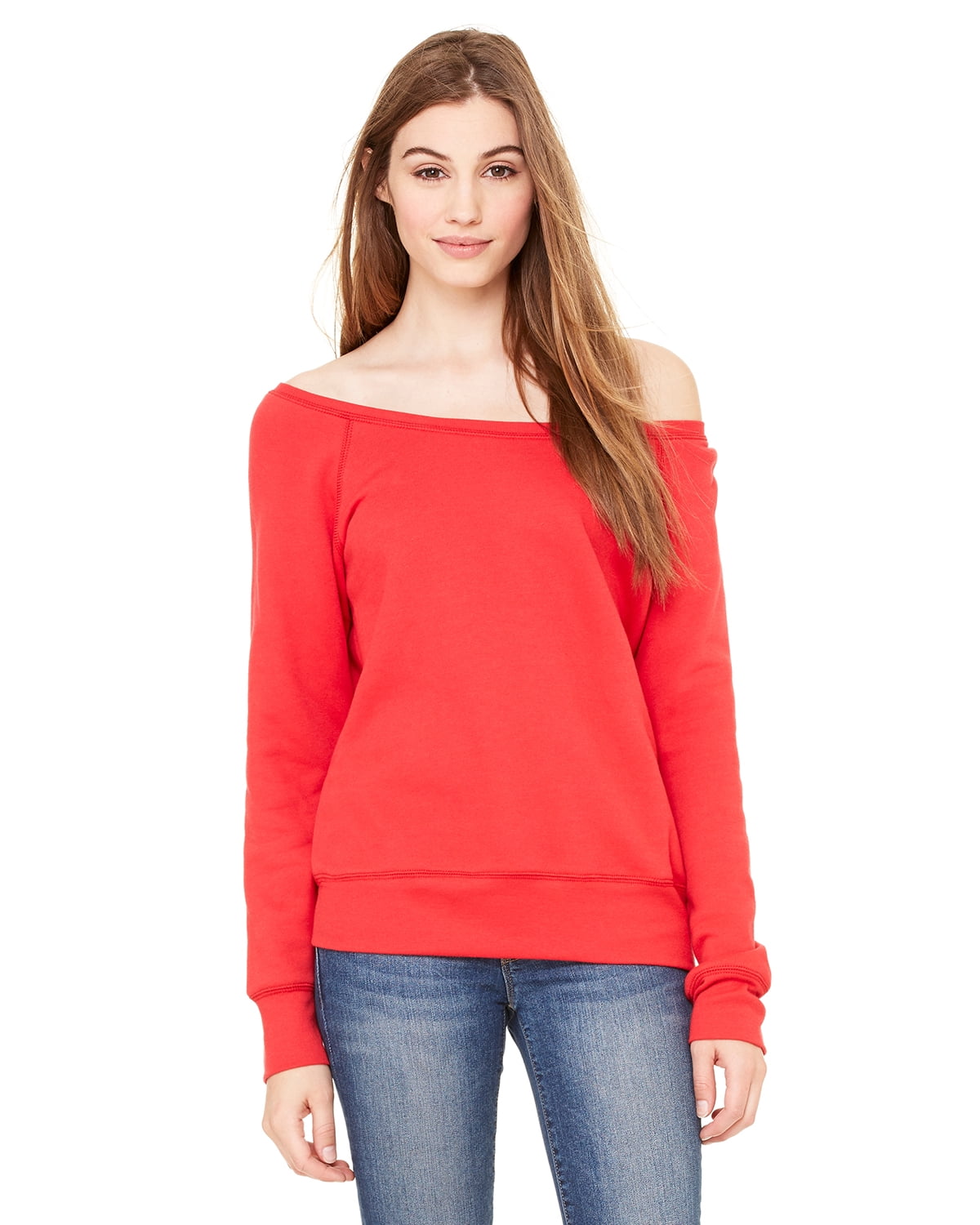 bella canvas wide neck sweatshirt