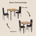 thumbnail image 6 of Aiho 3 Pieces Dining Table Set for 2 - Retro, 6 of 7