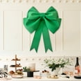thumbnail image 5 of OAVQHLG3B Christmas Valentine's Day Tree Topper Bows, DIY Large Bows for Front Door Flower Wreath, Solid Bows for Holiday Ornament (Green, 19.6" * 23.6"), 5 of 6