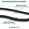 thumbnail image 4 of Mendota Pet Slip Leash - Dog Lead and Collar Combo - Made in The USA - Woodlands, 3/8 in x 4 ft - for Small/Medium Breeds 3/8 in x 4 ft Woodlands, 4 of 8