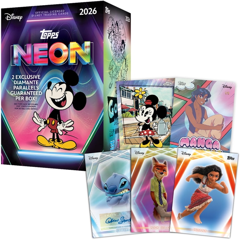 2026 Topps Disney Neon - Factory Sealed - Value Box - Walmart.com