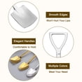 thumbnail image 3 of Unique Bargains 4Pack 6' Mini Shovel Spoon Stainless Steel Coffee Spoon Dessert Spoons, Silver, 3 of 4