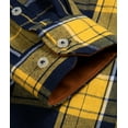thumbnail image 6 of SPEEDRUN Men's Flannel Shirts Cotton Long Sleeve Shirt Casual Button Down Shirts with 2 Pockets, 6 of 7
