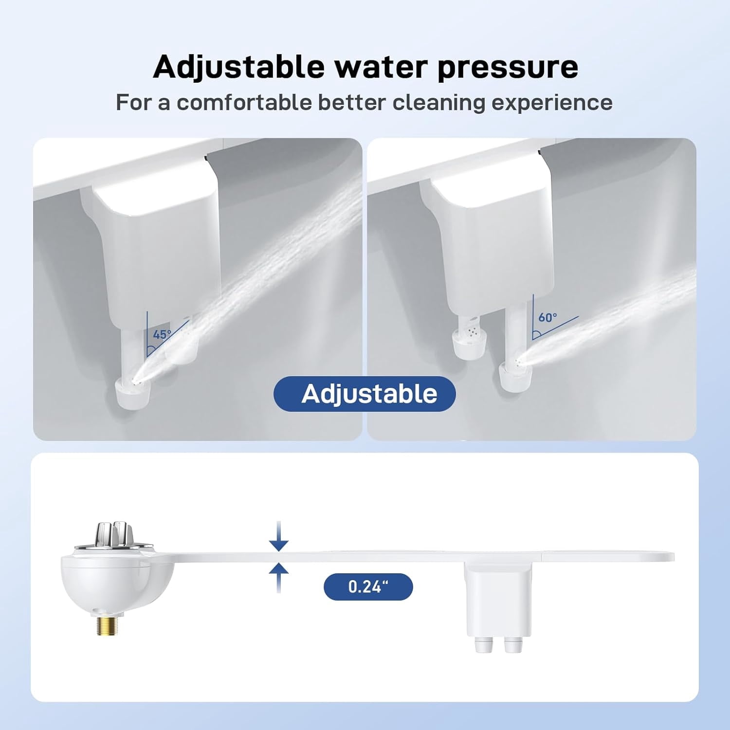 Aoile ABS White Bidet Attachment, 1 Piece