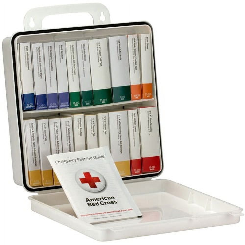 First Aid Only 50-Person Unitized Plastic First Aid Kit - ANSI Compliant 24 x Piece(s) For 50 x Individual(s) - 3" Height x 10" Width x 10" Length - Plastic Case - 1 Each